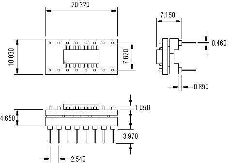 surface mount chip carrier